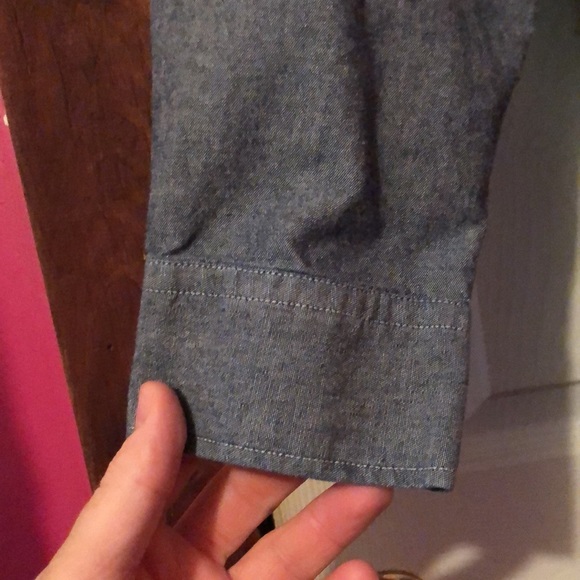 Big Mac Blue Long Sleeve Work Shirt Mens XL Dual Pockets - Picture 6 of 16